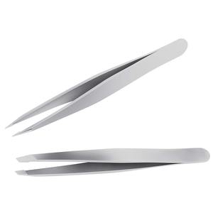 MAHFOOZ INSTRUMENTS - Pinzas para Cejas Inclinadas con Impresión Colorida, Recién Llegadas, para Depilación y Recorte de Pestañas - Product Image 3