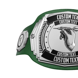 Cinturón de Campeonato Personalizable con Texto Personalizado, Cinturón Verde de Primera Calidad, Exclusivo para Coleccionistas, Eventos de Lucha Libre - Product Image 4