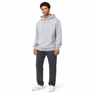 Sudadera con Capucha Unisex 100% Algodón Lisa |   Sudadera Ecológica Tejida con Fibra de Primavera |   Logotipo Personalizado |   OEM al por Mayor - Product Image 2