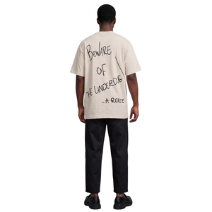 เสื้อยืดโอเวอร์ไซส์สไตล์วาดมือแนวสตรีทแวร์ Y2K พิมพ์ลายและโลโก้ตามสั่ง ทรงหลวม ไหล่ตก แขนสั้น เสื้อยืดลายกราฟิก - Product Image 4