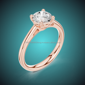 RUBY 10K Fashion Statement <b>Ring</b> for Women Silver with <b>CZ</b> Diamond - Product Image 1