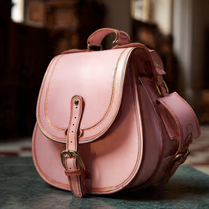 Bolso de Hombro de Cuero Genuino Vintage, Impermeable, para Viaje, Estilo Saddle Bag, para Mujer - Product Image 3