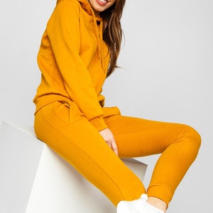 Custom Design Women's Winter Tracksuit High Quality 100% Cotton Fleece Jogger Sweatpants <b>Hoodie</b> for Casual <b>Running</b> Streetwear - Product Image 4