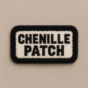 Patchs brodés en chenille personnalisés OEM, design de logo personnalisé pour vestes, sweats à capuche, chapeaux et sacs - Product Image 1