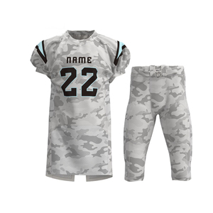 Custom American Football Uniform <b>Camo</b> Jersey Pants Set Sublimation Team Sportswear - Product Image 1