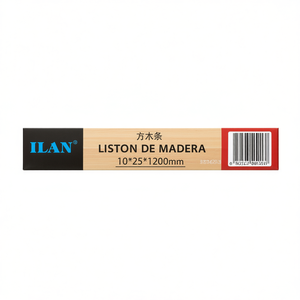 Listello di Legno Quadrato Ilan 10x25x1200mm per Progetti Fai-da-Te - Product Image 1