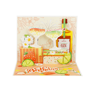 การ์ดอวยพรวันเกิดแบบป๊อปอัพ 3 มิติ ทำมือ ดีไซน์ตามสั่ง - Product Image 3