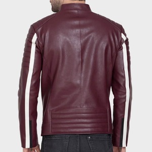 Veste en cuir sur mesure, couleur unie, veste d'hiver pour homme, streetwear, vente chaude, prix raisonnable, veste en cuir pour homme - Product Image 3
