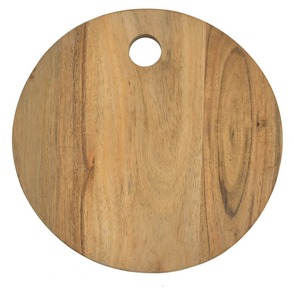 Planche à découper ronde en bois, artisanale, durable, écologique, surface de découpe pour légumes, fruits, viande, ustensiles de cuisine - Product Image 6