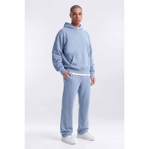 Conjunto Deportivo de Felpa para Hombre, Pantalones Deportivos Anchos con Logotipo Personalizado, de Alta Calidad, Tela Francesa Gruesa y de Gran Tamaño - Product Image 4