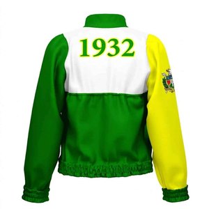 <b>Chi</b> Eta Phi Motorcycle Racing Moto Women's Jacket Greek Paraphernalia Stylish Biker Leather Coat Sorority Apparel - Product Image 6