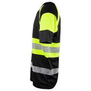 T-shirt de travail haute visibilité pour la construction, avec bandes réfléchissantes, manches courtes, haute visibilité pour travaux routiers - Product Image 6