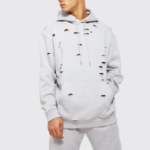Sweat à capuche décontracté pour homme, hiver, uni, avec poches, 100% coton molletonné, séchage rapide, respirant, coupe classique, OEM personnalisé - Product Image 5
