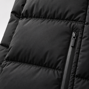 Vente en gros de manteaux longs matelassés pour hommes, à capuche, imperméables, coupe-vent, chauds, parka d'hiver, OEM, étiquette privée - Product Image 6