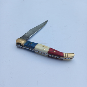 มีดพับเหล็กดามัสกัสแบบทำมือมีดทำครัว - Product Image 5