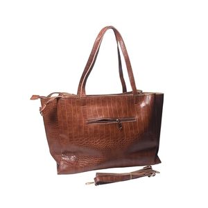 Stylish Leather <b>Handbag</b> Designer Ladies <b>Handbag</b> for Office Work Travel Daily Use Handmade Square Pattern Customizable Packing - Product Image 4