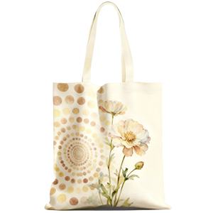 Sacs fourre-tout écologiques vierges pour sublimation en toile de polyester, imprimés sur mesure, réutilisables pour le shopping et l'épicerie, SILKZON INDUSTRY, à porter à l'épaule - Product Image 3