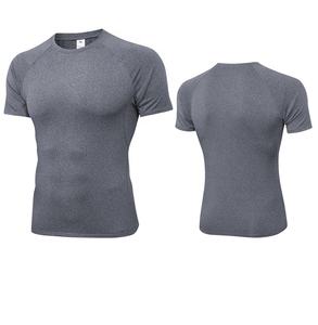 T-shirt de sport pour homme, course à pied, logo personnalisé, haute qualité, col rond, grande taille, écologique, séchage rapide, coupe ample - Product Image 3