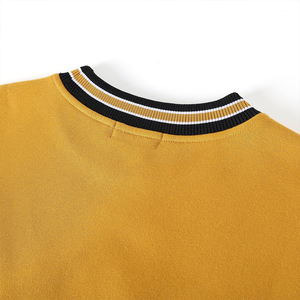 Sudadera Personalizada Alpha Gold Crest Chenille con Cuello Redondo para Ropa Universitaria, Venta al por Mayor, Logotipo Personalizado OEM para Ropa Universitaria - Product Image 4