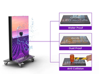 Tótem LED Digital Móvil para Exteriores, Pantalla LED Plegable con Procesador de Video, Venta al Por Mayor