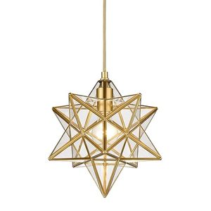 Lámpara Colgante Moderna de Hierro Ecológico Chapada en Oro con Cristal Transparente para Decoración del Hogar - Product Image 4