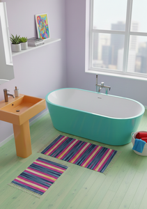 Wholesale Beautiful Cotton Handloom Cutshuttle <b>Rug</b> / Runner Assorted Designs & Assorted Colors Travel <b>Camping</b> Prayer - Product Image 4