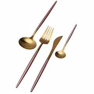 Juego de Cubiertos de Acero Inoxidable Sostenible de la Mejor Calidad, con Acabado Dorado Espejo, Moderno y de Lujo, para Hogar, Hotel y Bodas - Product Image 2