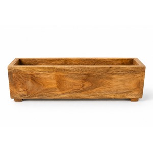 Handcrafted Mango <b>Wood</b> <b>Trough</b> Planter Box Wholesale | Aqdus Saleem - Product Image 1