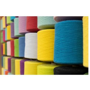 Fil recyclé de haute qualité NE 18s/2, 65% coton, 35% polyester, absorbant l'humidité, écologique, pour usage industriel, léger - Product Image 2