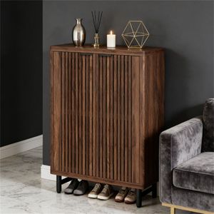 Scarpiera in Legno Regolabile per Soggiorno, Mobile Contenitore con Ampio Spazio di Archiviazione - Product Image 3