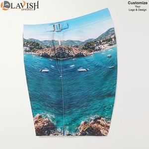 Short de plage à impression par Sublimation pour hommes, tendance, de haute qualité, personnalisé, pour planche de bain, court, été, vente en gros, collection - Product Image 6