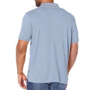 Último diseño de camiseta polo personalizada para hombre con logotipo bordado, precio mayorista barato, camiseta polo estampada para hombre en venta - Product Image 2