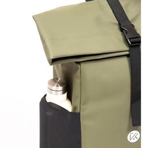 Green GRS leather multifunctional <b>computer</b> backpack travel <b>computer</b> backpack fashionable leisure <b>bag</b> - Product Image 6