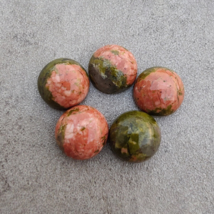 พลอยเจียระไนแบบ unakite สำหรับทำเครื่องประดับ - Product Image 2