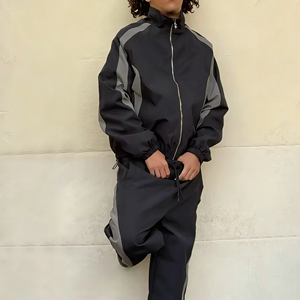 Low MOQ <b>Men</b> Windbreaker Baggy <b>Tracksuits</b> Plus Size Waterproof Breathable Quick Dry Eco-Friendly Lightweight All Sizes Available - Product Image 1