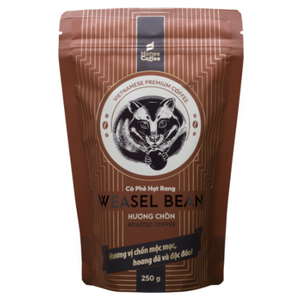 Huong chon เมล็ดกาแฟอาราบิก้าคั่วมาตรฐาน250กรัมรสวีเซิลพร้อมกลิ่นผลไม้เข้มข้นกลิ่นถูกบรรจุในถุงห้ามฉันทองร่วมเวียดนาม - Product Image 1