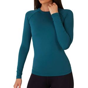 Camiseta Interior de Equitación Profesional para Mujer, Manga Larga, Ligera, de Secado Rápido, de Poliéster - Product Image 1