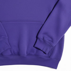 <b>Men's</b> Solid <b>Purple</b> Hooded Pullover Sweatshirt 100% Cotton Fleece Regular Fit Casual Autumn Wear <b>hoodie</b> - Product Image 5
