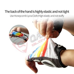 Different-Colors Custom Printings Finger-Less Cycling-Sports Half-Finger Racing Cycling Racing-<b>Black</b> Gym <b>Gloves</b> Sports Wear - Product Image 2