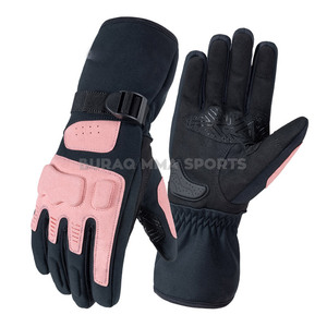 Gants de moto en cuir personnalisés avec fibre de carbone, imperméables pour l'hiver, unisexes - Product Image 2