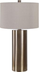 โคมไฟตั้งโต๊ะโลหะสไตล์มินิมอลทันสมัยพร้อมโคมผ้าตกแต่ง สำหรับใช้ในห้องนอนและห้องนั่งเล่น - Product Image 4