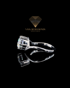 925 Sterling Silver Diamond Ring Women Custom Radiant Round VVS Iced Out Hip Hop Moissanite Diamond Engagement Ring - Product Image 1
