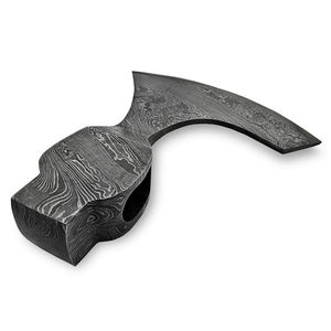 Hacha de Acero de Damasco Duradera, Construcción de Acero, Acabado Pulido con Patrón, Hacha de Acero de Damasco - Product Image 4