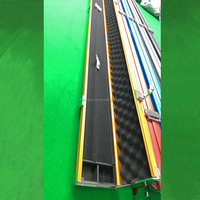1 Étui de transport en aluminium pour queue de billard et snooker avec coins en alliage métallique et plastique 3/4, 2 emplacements pour accessoires et craie