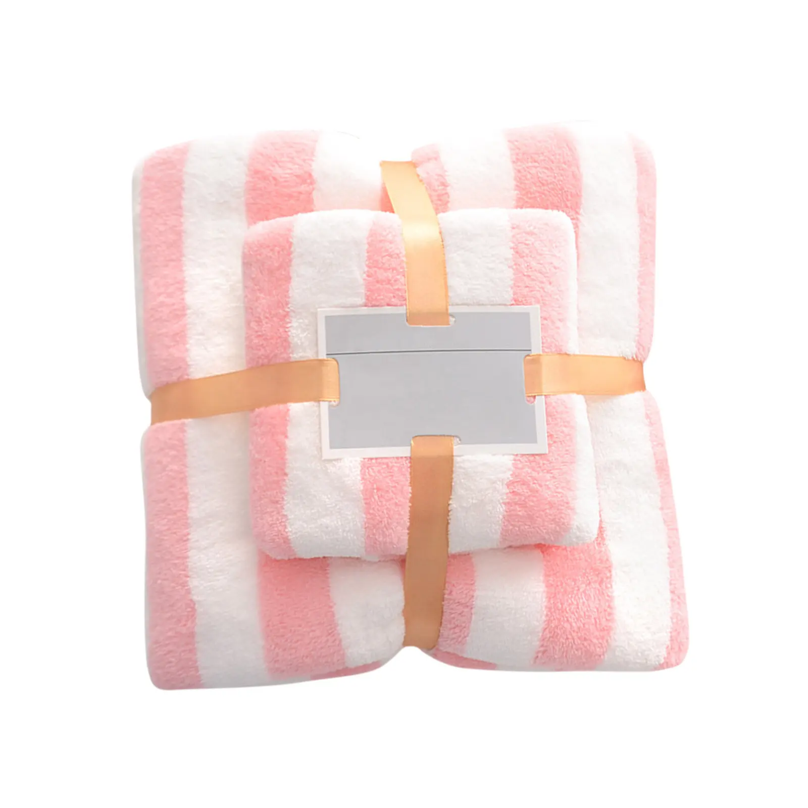 Top Selling Comfortable Bathroom Two-piece Face Bath Towels Sets Multicolor Coral Fleece Bath Towel