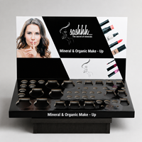 Expositor de Acrílico de Lujo Personalizado de Múltiples Niveles para Cosméticos, Perfumes, Pestañas, Lápices Labiales, para Tiendas de Maquillaje y Comercios Minoristas