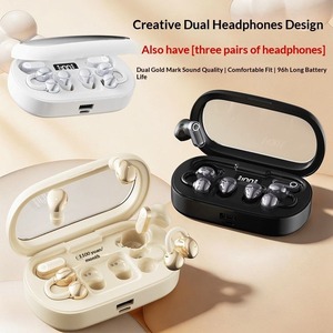 หูฟังไร้สายแบบหนีบหู ODM/OEM LOGO 3 in 1 TWS  แบบเปิดหู ชาร์จผ่าน Type-C แบตเตอรี่ใช้งานได้ยาวนาน 6 ชิ้น - Product Image 1