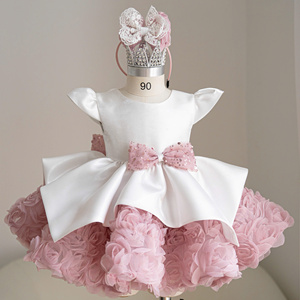 1 Nhung Nguyen Custom Girls 3D Rose Dress, Elegant <b>Kids</b> Princess Party Dress, OEM/ODM Manufacturer - Product Image 6