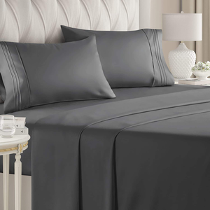 Natural High Quality Plain Linen Sheet <b>Set</b> Soft Breathable Cooling <b>Waterproof</b> Hotel Use 100% Linen Bedding Flat Sheet <b>Set</b> - Product Image 5