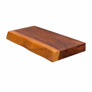 Wood <b>Wall</b> <b>Shelves</b> Rectangle Minimalist Design Iron Bracket <b>Mounting</b> Living Room Storage Holder Double Tier Lacquered Finish - Product Image 3